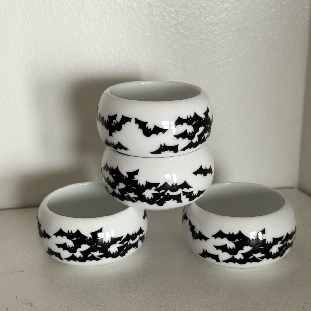 Halloween‎ Set of 4 Bat Tea Light Holders